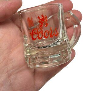 VTG Coors Beer Mini Mug‎ 2" Stein Shot Glass Advertising Collectible Shot Glass